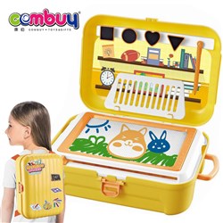 CB859517 CB859518 - Drawing magnetic toy set 3in1 backpack kids writing board
